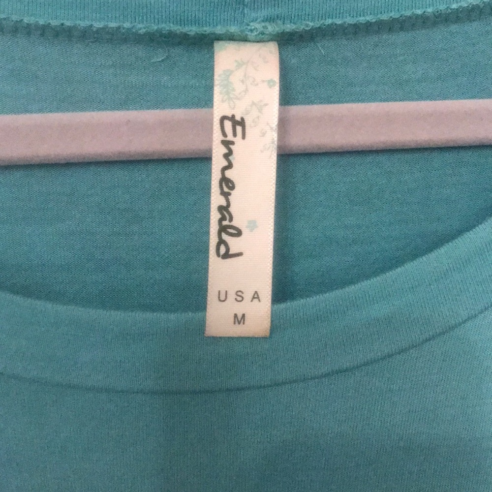 Mint 3/4 Sleeve Tunic With Buttons - image 6